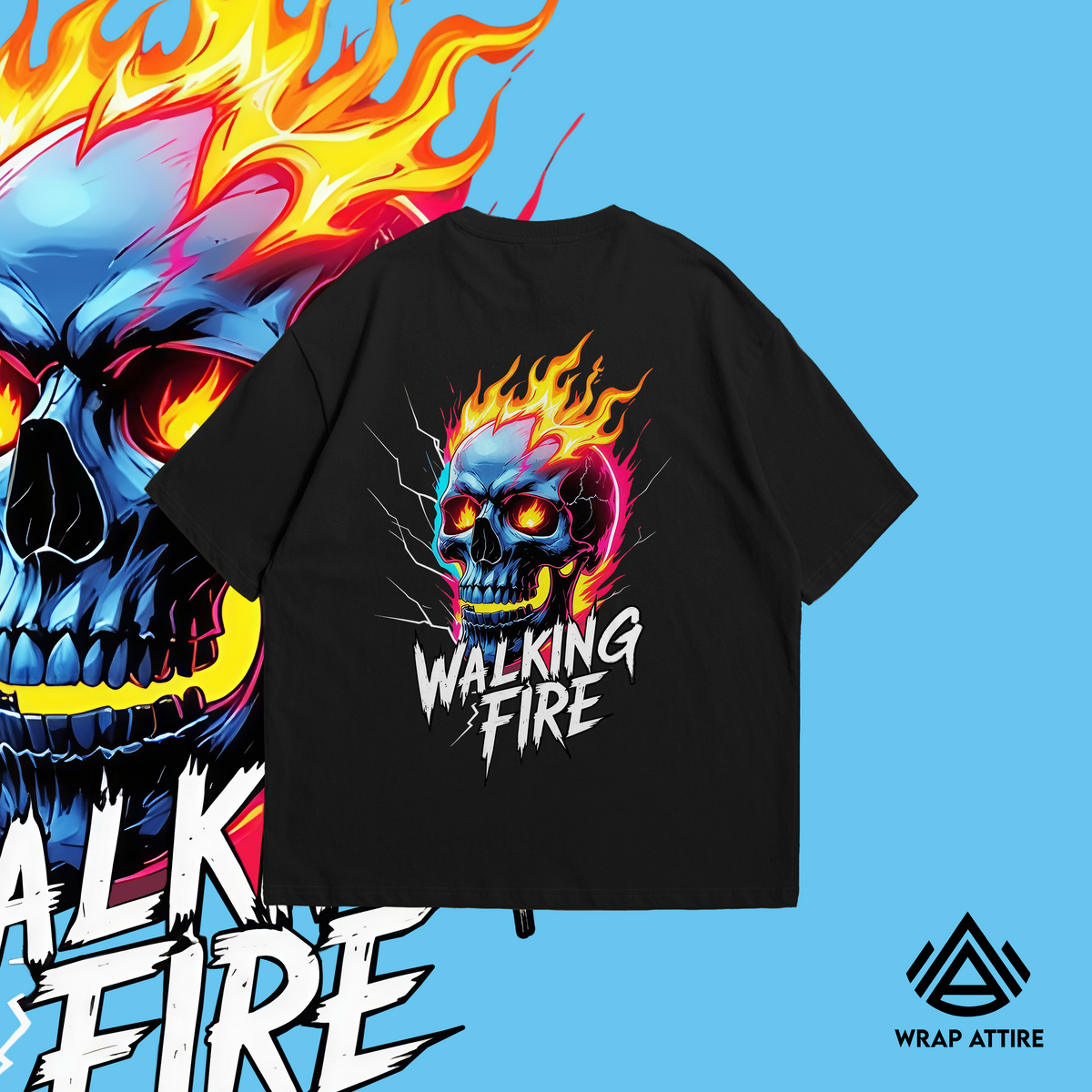 WALKING FIRE OVERSIZED TEE