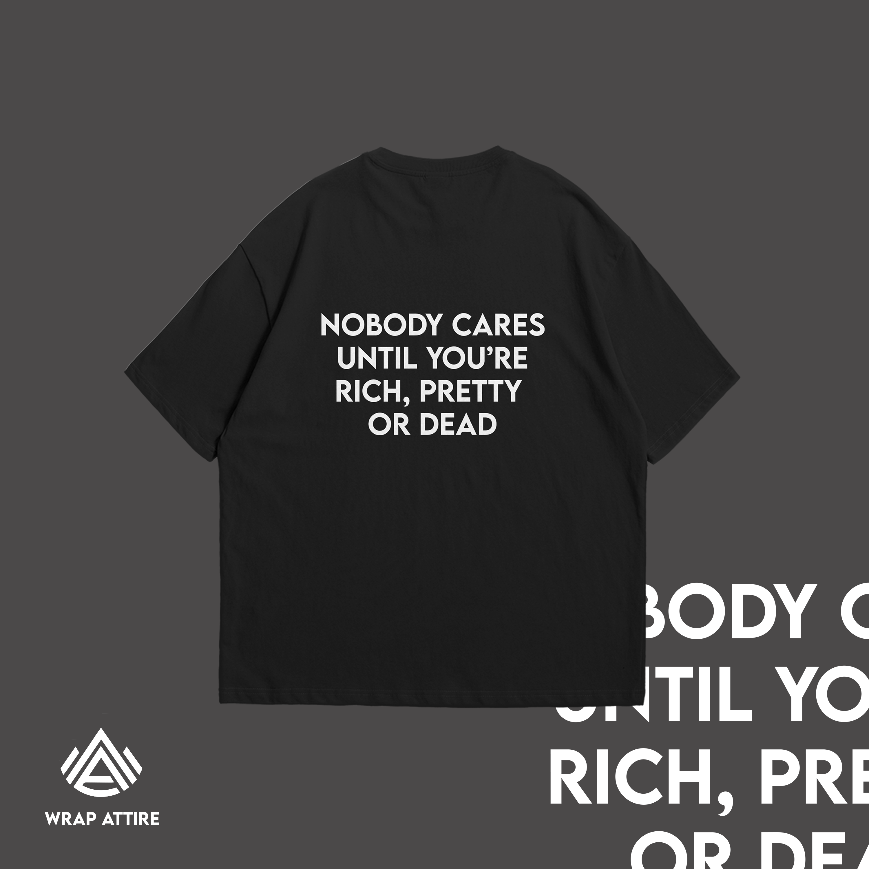 NOBODY CARES OVERSIZED TEE