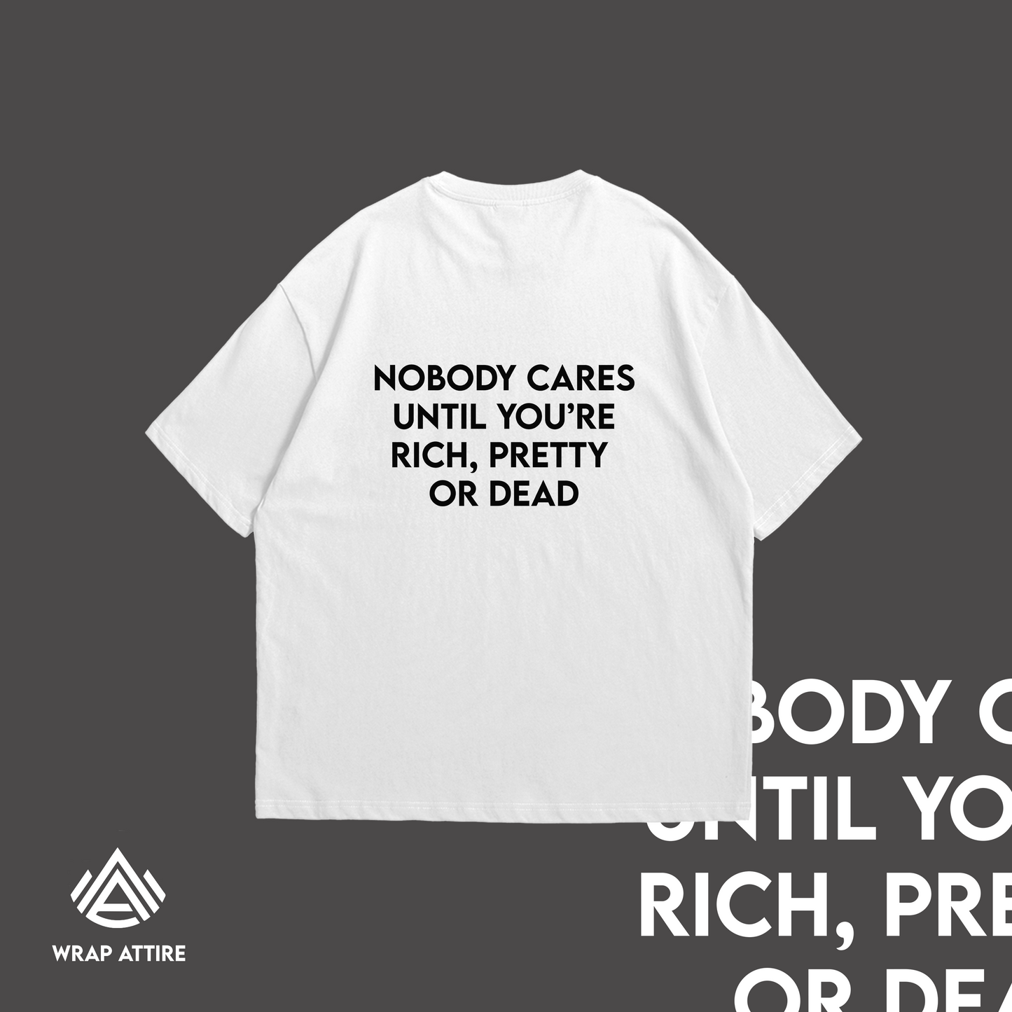 NOBODY CARES OVERSIZED TEE