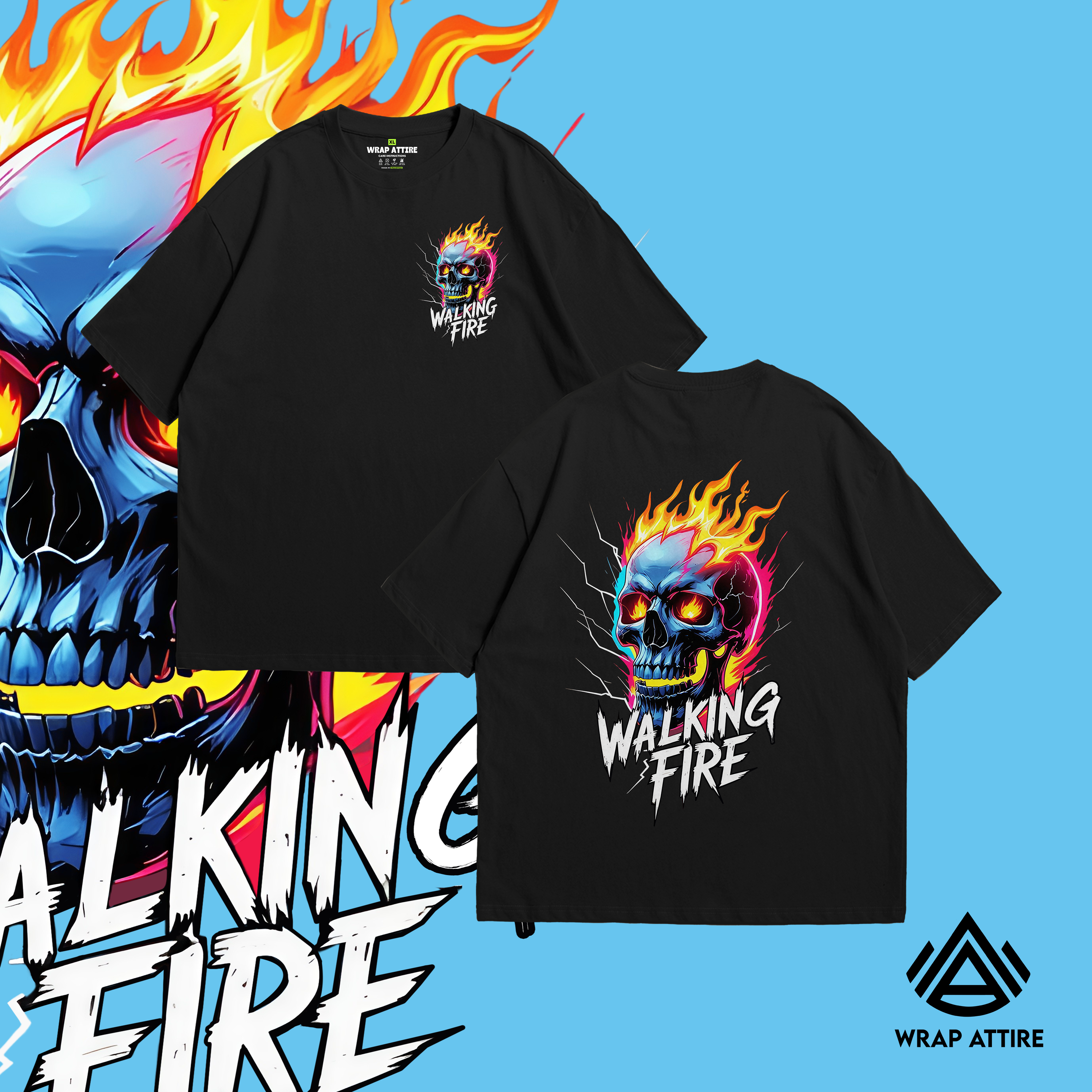 WALKING FIRE OVERSIZED TEE