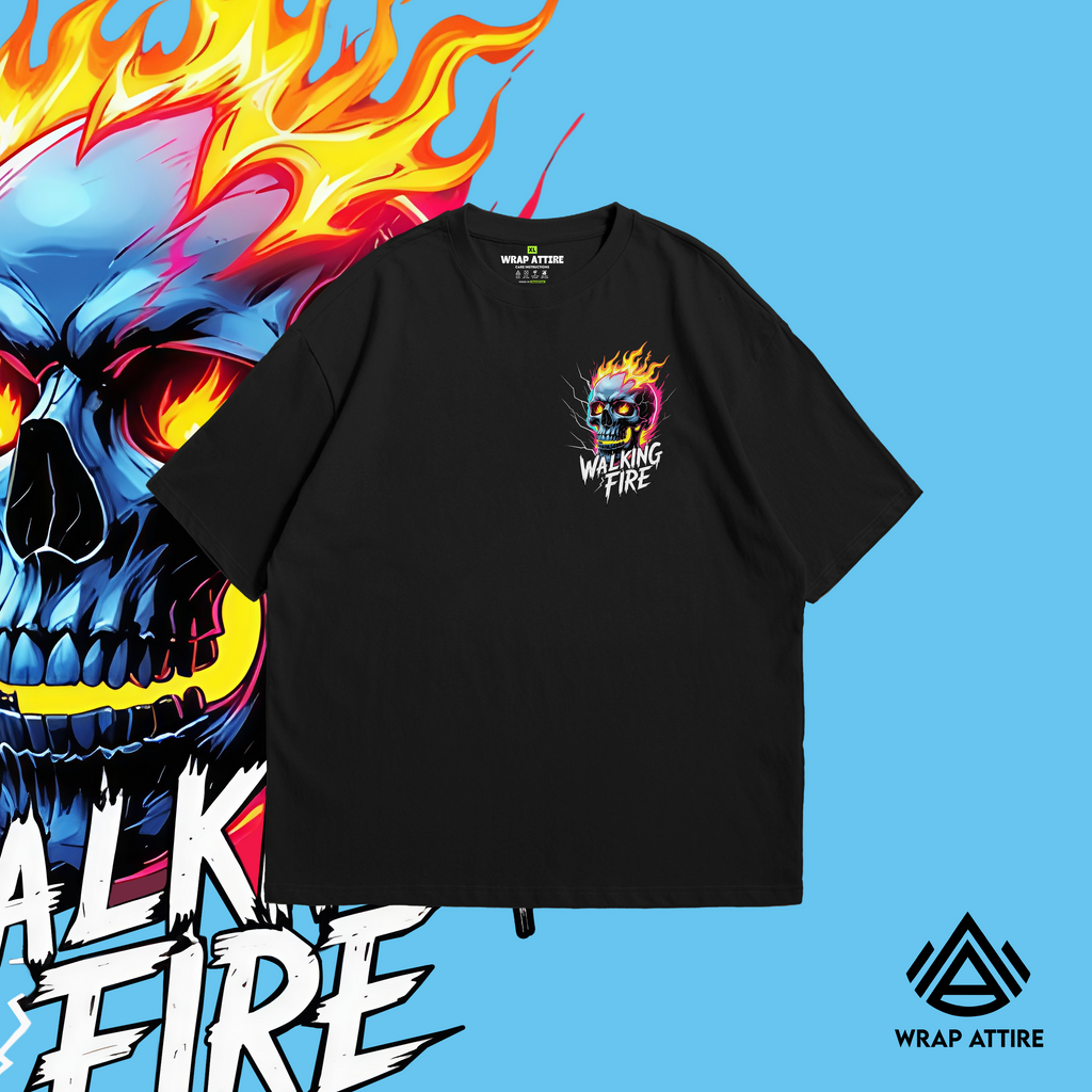 WALKING FIRE OVERSIZED TEE